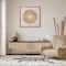 American Art Décor™ 23.5" Boho Handmade Framed Straw Shell and Linen Wall Art Décor
